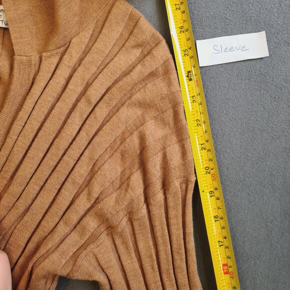 Frank and Oak Women Knit Sweater Polo Neck Long Sleeves Size XL Merino Wool - Picture 10 of 11